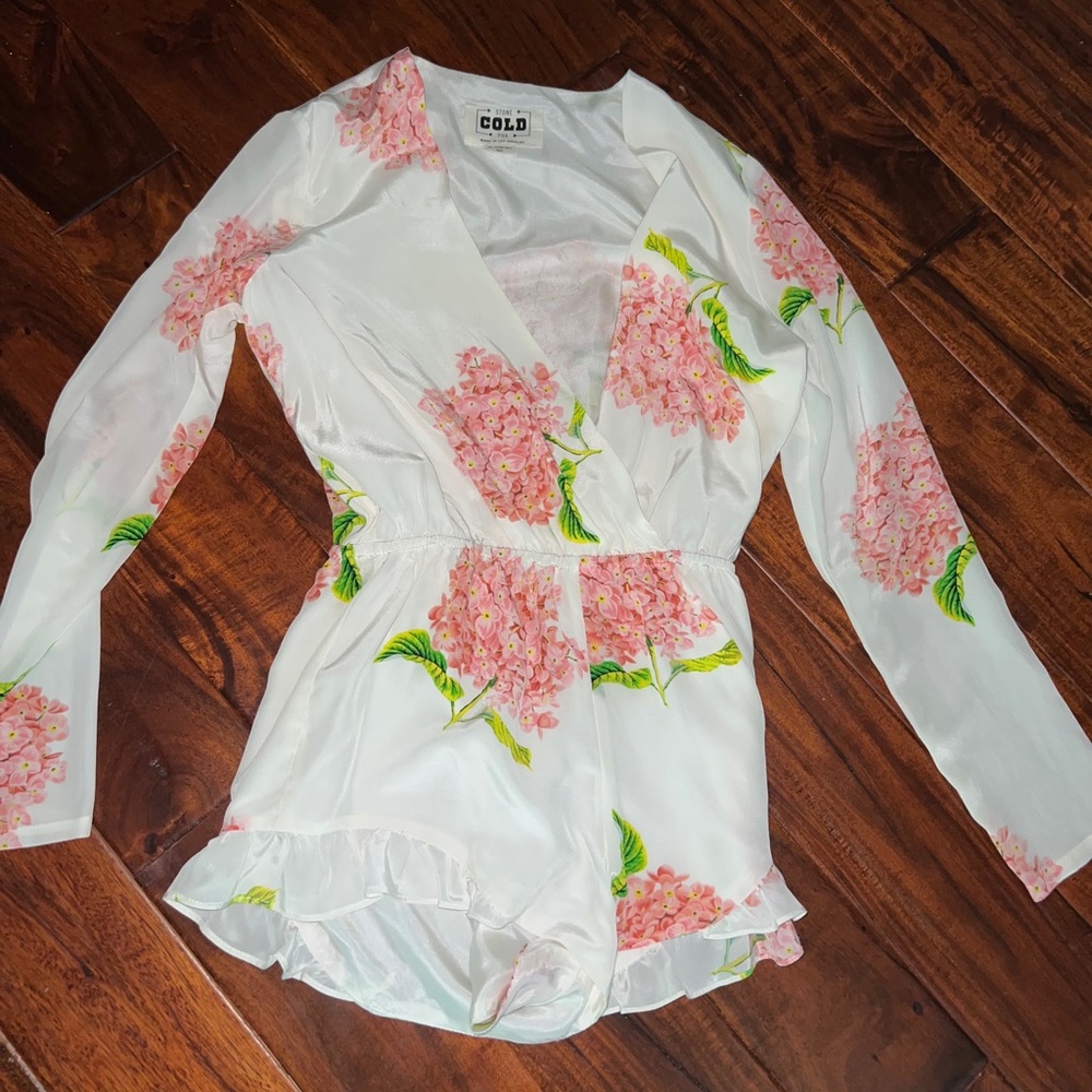 Silk romper